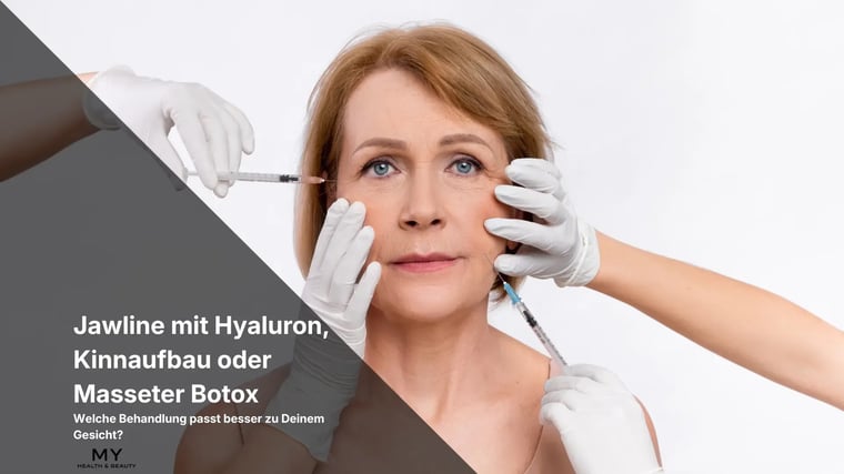 Jawline mit Hyaluron, Kinnaufbau oder Masseter Botox – Welche Behandlung passt besser zu Deinem Gesicht?